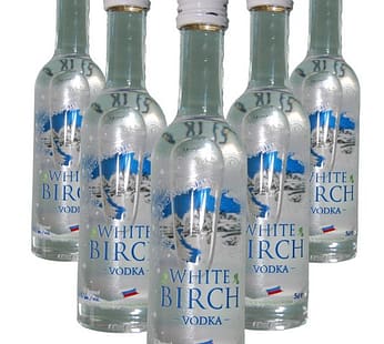 「ホワイトバーチ」ミニボトル　５本セット （ウオッカ:アルコール分 40％） ロシア製ウォッカ
