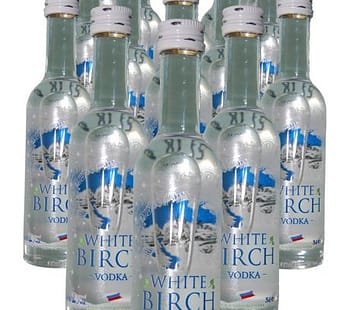 「ホワイトバーチ」ミニボトル　１５本セット （ウオッカ:アルコール分 40％） ロシア製ウォッカ