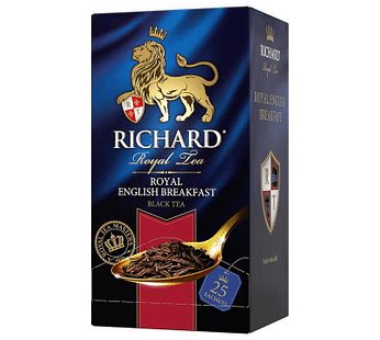 ロシア紅茶 Richard リチャード 「ロイヤル・イングリッシュ・ブレックファスト」 Royal English Breakfast 紅茶 50g/25枚（個包装） Black Tea