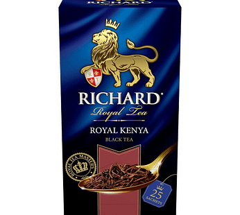 ロシア紅茶 Richard リチャード 「ロイヤル・ケニア」ROYAL KENYA (ロイヤル・ケニア 紅茶) Black Tea ティーバッグ50g (2g x 25枚)