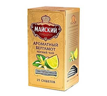 МАЙСКИЙ マイスキー社　ロシア紅茶  ティーバッグ「ベルガモット＆ミント 2g×25p」セイロンティー